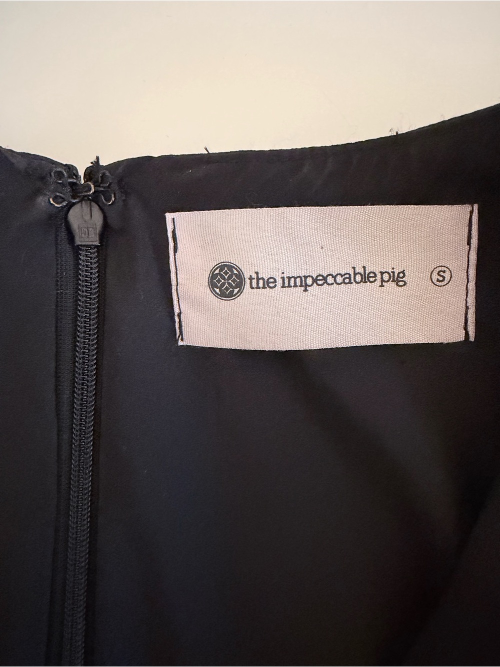 The Impeccable Pig Black Mini Dress | Puff Sleeve | Romantic | Size Small - Picture 11 of 13